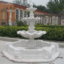 Outdoor Modern Large White Marble Garden Water Fountains With Natural Stones For Sale